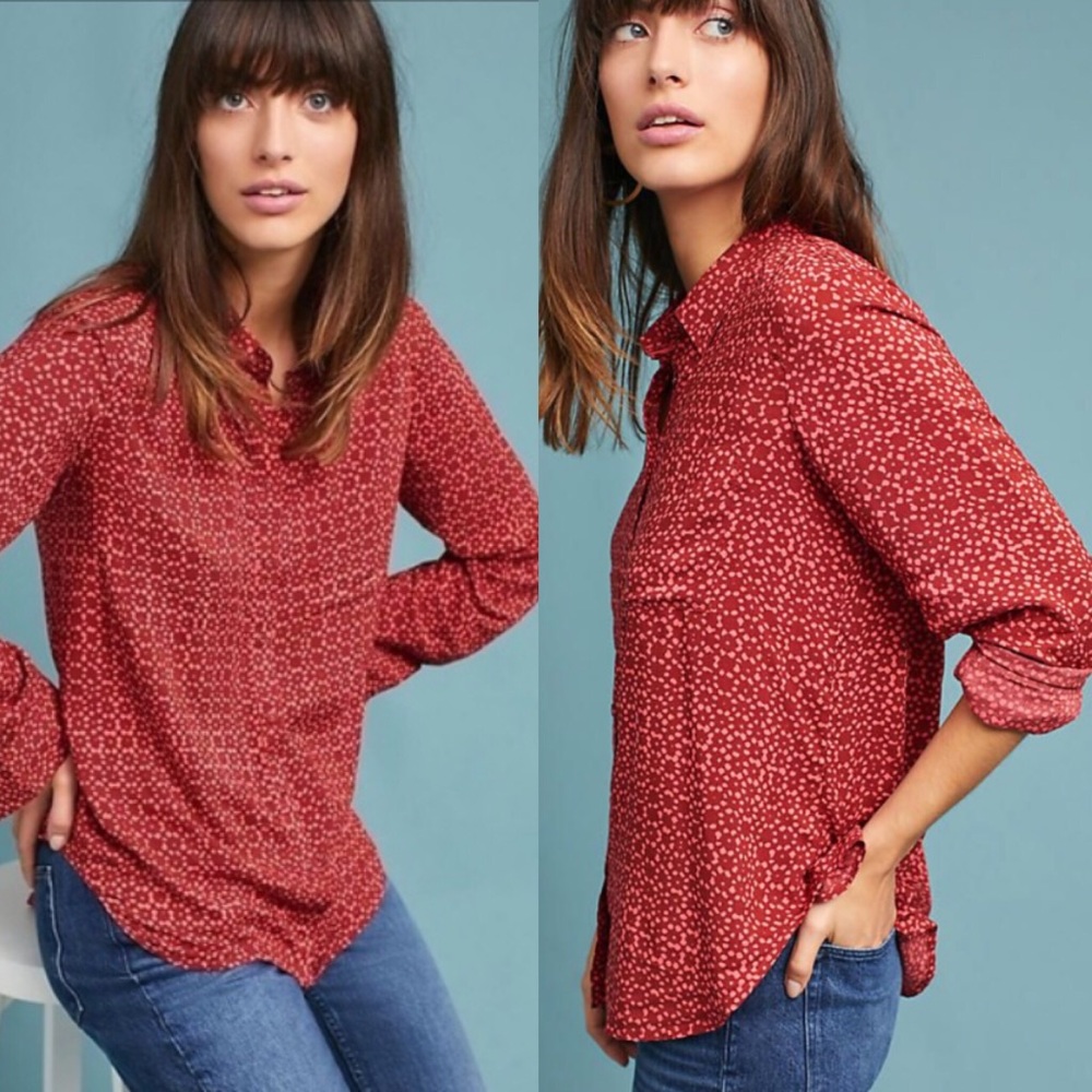 5/25 Anthro Holding Horses Sammie Rayon Shirt 4